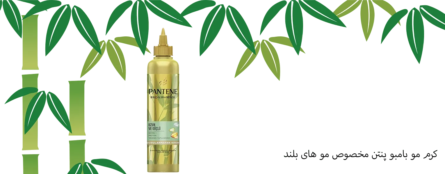 کرم مو مخصوص مو های بلند PANTENE بامبو | سان ماری