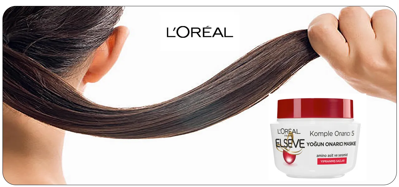 ماسک مو لورال برای موهای آسیب دیده LOREAL ELSEVE با خاصیت آبرسان عمیق مو | سان ماری