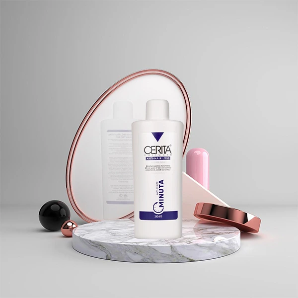 افزایش درخشندگی و شادابی مو با شامپو ضد ریزش مینوتا سریتا حجم 200ml | سان ماری
