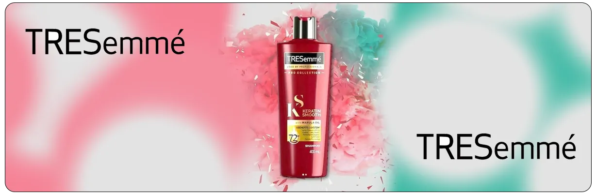 شامپو فری سولفات کراتینه Tresemme با خاصیت صاف کنندگی مو ها | سان ماری