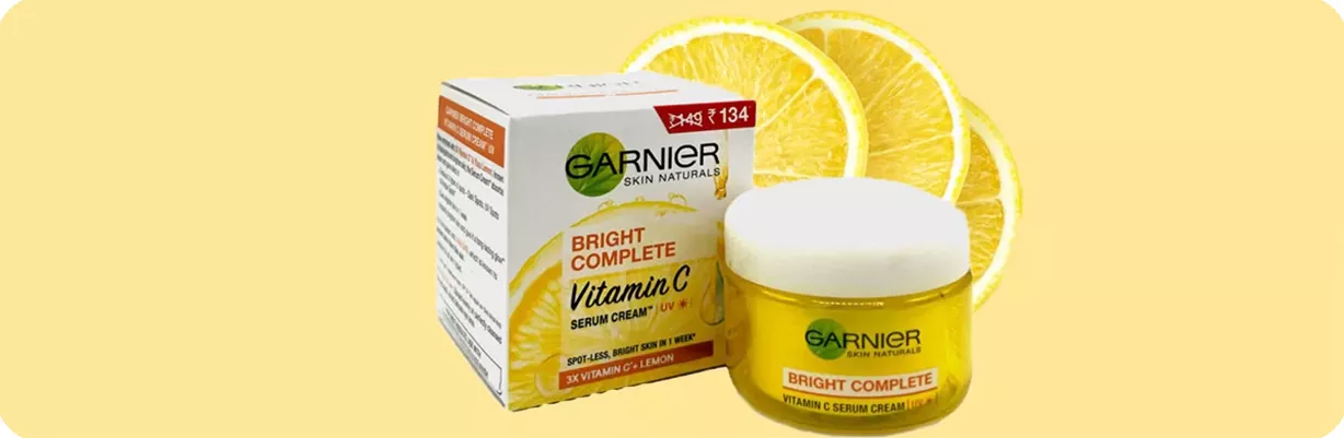 کرم ویتامین سی گارنیر مدل bright complete | سان ماری