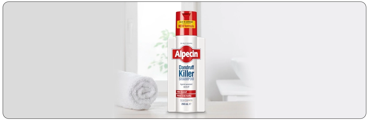 شامپو ضد شوره آلپسین اصل مناسب مصرف روزانه Alpecin Dandruff Killer با خاصیت کاهش و تنظیم چربی کف سر | سان ماری