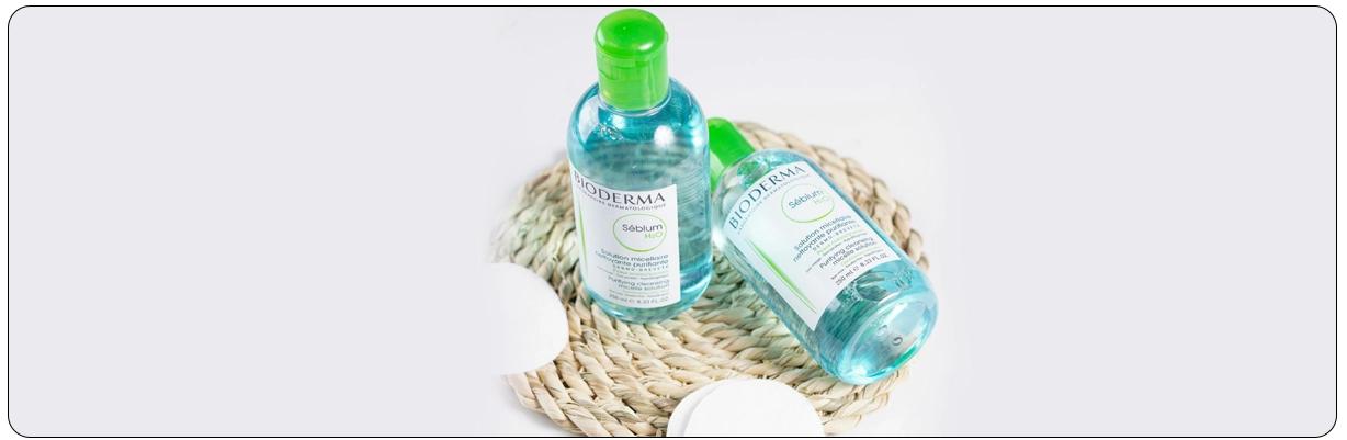 میسلار واتر پوست چرب و مختلط Sebium H2O بایودرما دارای فرمولاسیون پیشرفته پوستی A.F | سان ماری