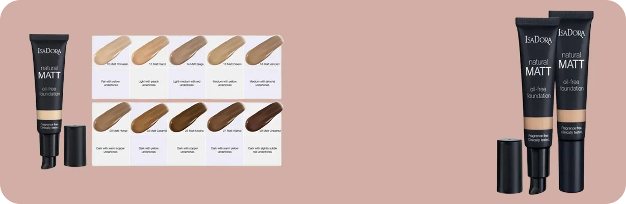 قیمت کرم پودر ایزادورا تیوپی مدل Natural Matt | سان ماری